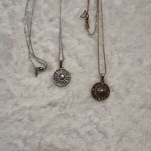 Alex & Ani  Silver and Gold Pendant Necklaces- Cosmic balance